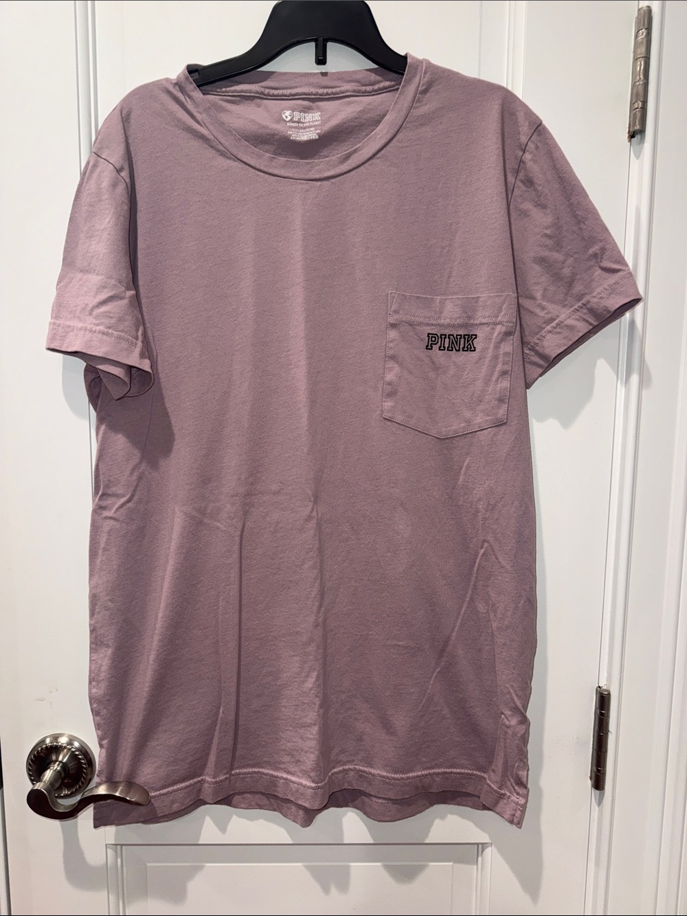 PINK Victoria's Secret Pocket Tee in Mauve